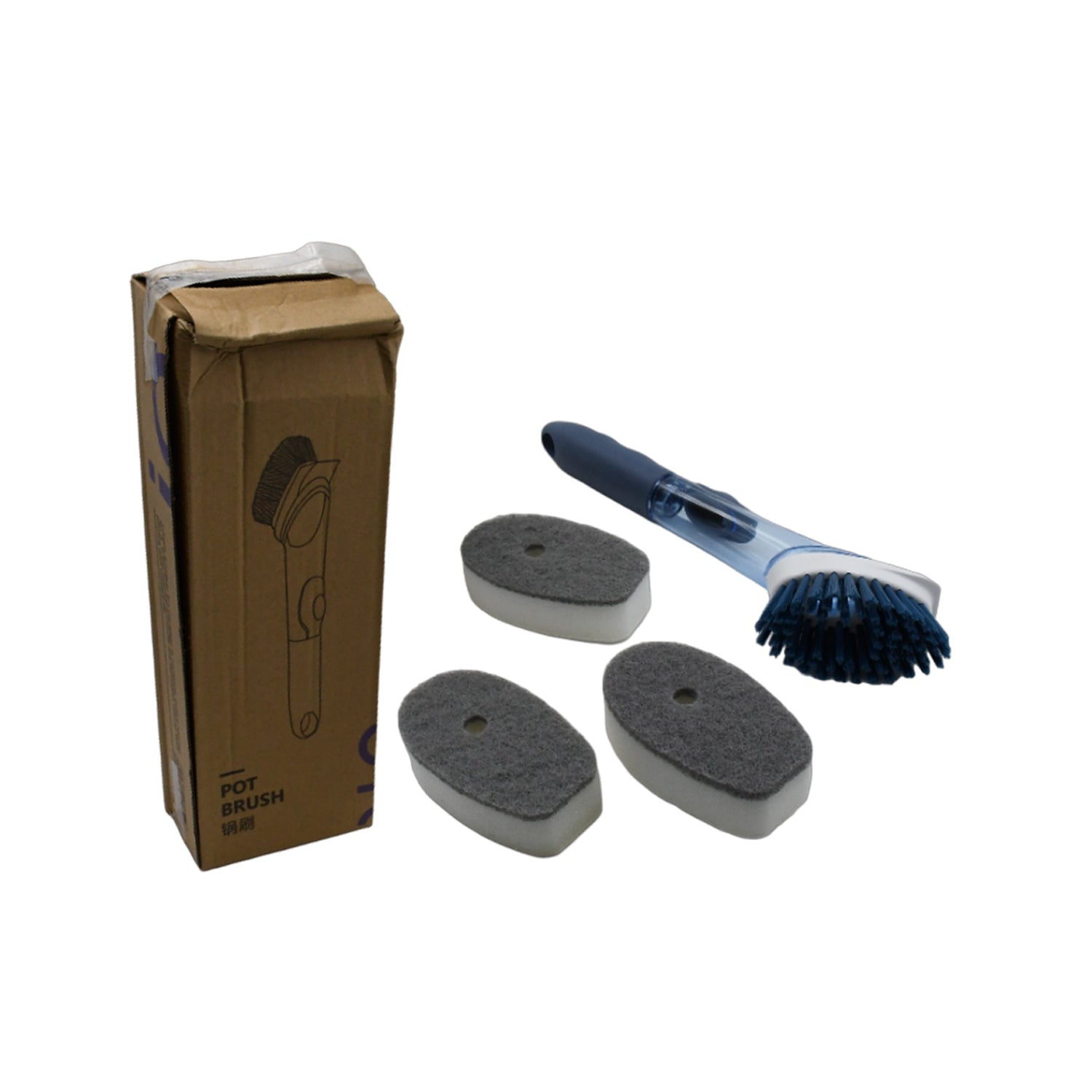 1271C Mix Color Dish Scrubber with Soap Dispenser, Soap Dispensing Dish Brush Set, Dishwashing Brushes Kitchen Scrub Dish Wand for Dishes Sink Pot Pan Cleaning and Washing,1 Handle,3Refill Replacement Head 1271C Mix Color Dish Scrubber with Soap Dispenser, Soap Dispensing Dish Brush Set, Dishwashing Brushes Kitchen Scrub Dish Wand for Dishes Sink Pot Pan Cleaning and Washing,1 Handle,3Refill Replacement Head